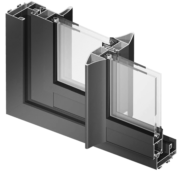 Angle corner view slider TOPAZE