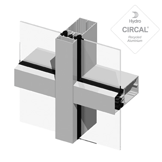 Creative curtain wall Single Glazing