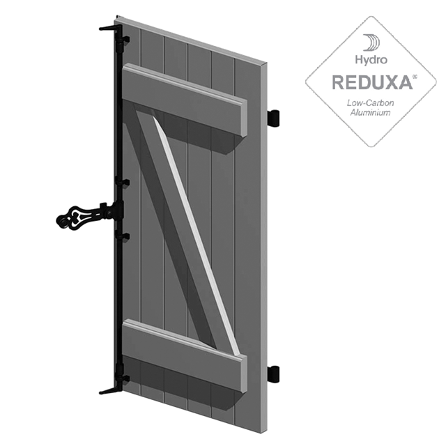 Tradictional solution of hinged shutter