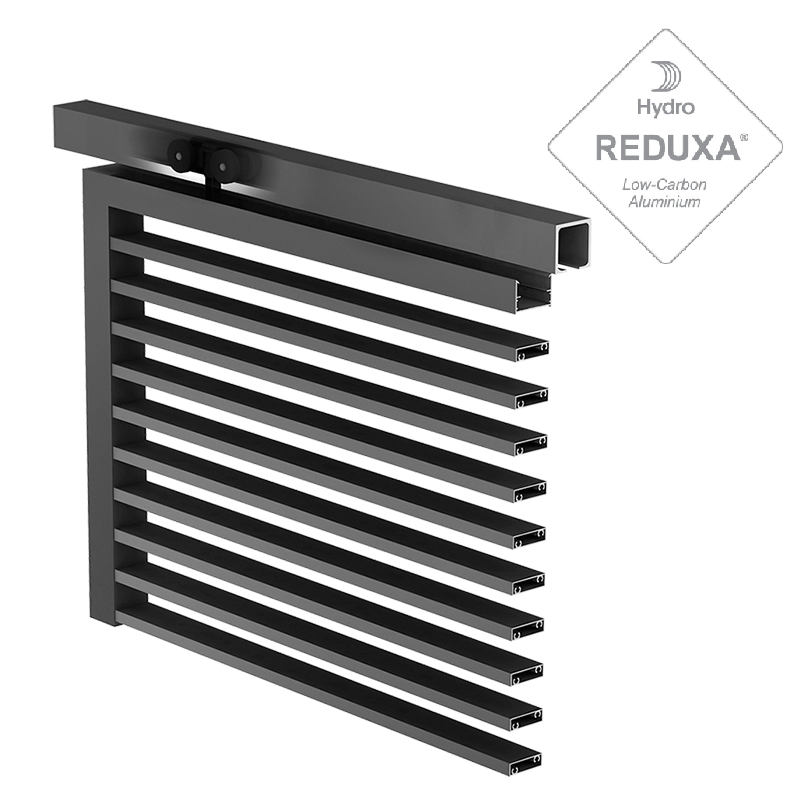 Blinds for a modern feature for curtain walling 