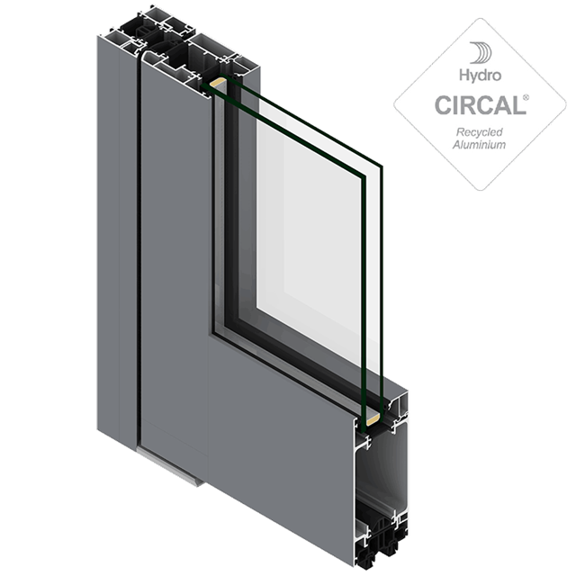 porte aluminium TITANE 65
