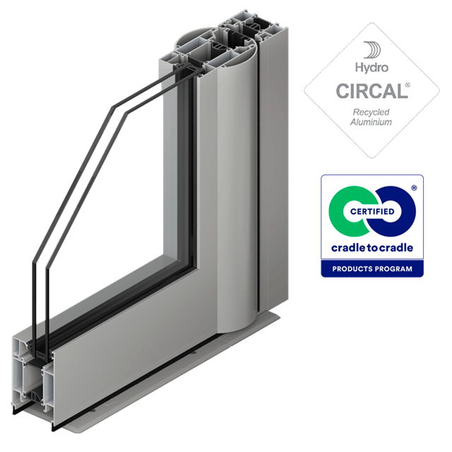 SOLEAL Next 65 finger protection door corner Double doors double actions