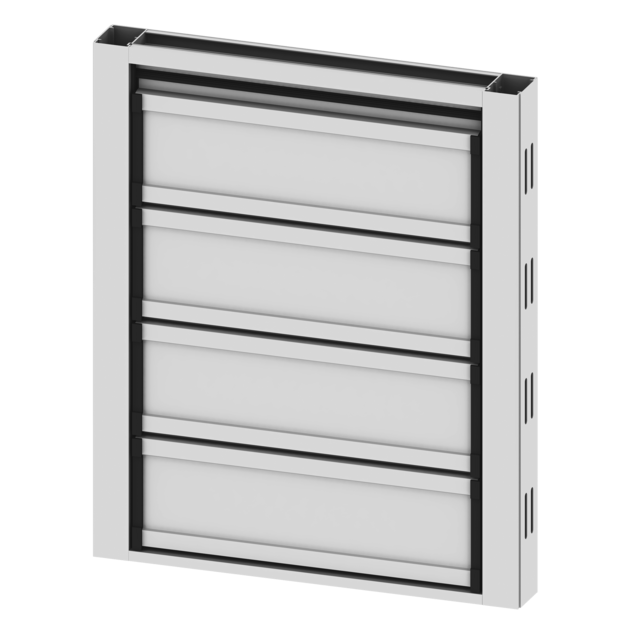 corner view SAFETYLINE Aluminium louvers