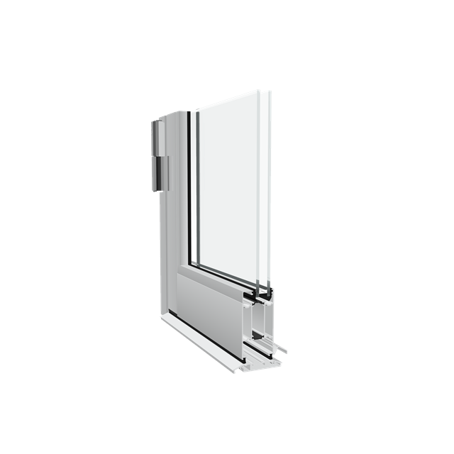 Aluminium door Stormframe II Commercial Door, Hinged Rebate, Double Door