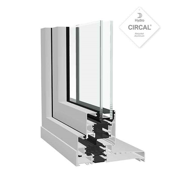 Aluminium window Dualframe 75 SI - High Performance Casement