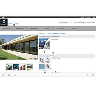 Façade app for architects and specifiers